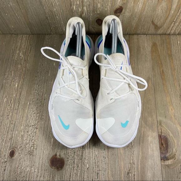 Nike Free RN 5.0 Sail/Aurora Green-Racer Blue AQ1316-103 Women's Size 7.5 Medium - Picture 2 of 10